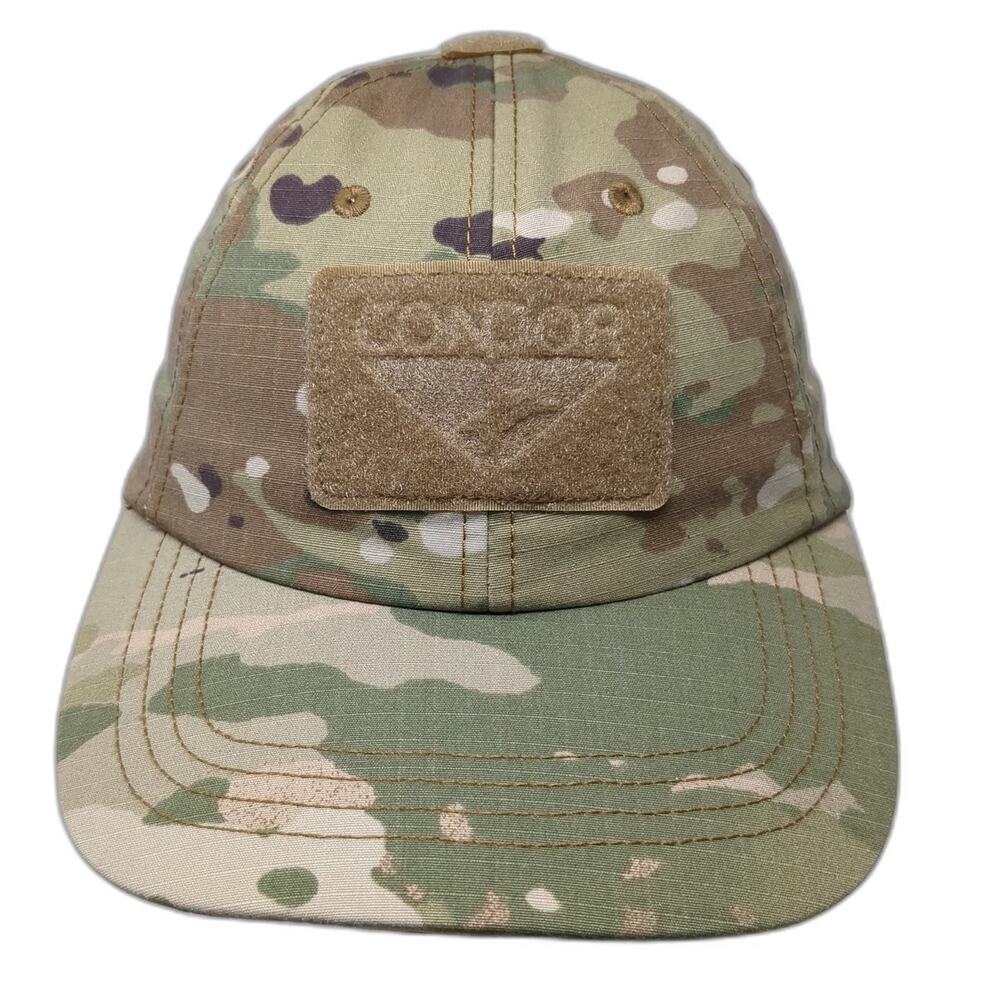 Condor Baseball Cap Green One Size Camo Hook Loop Patch Tactical Outdoor hat